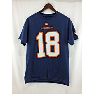 Peyton Manning Denver Broncos Shirt Mens Medium NFL Team Apparel Blue 18